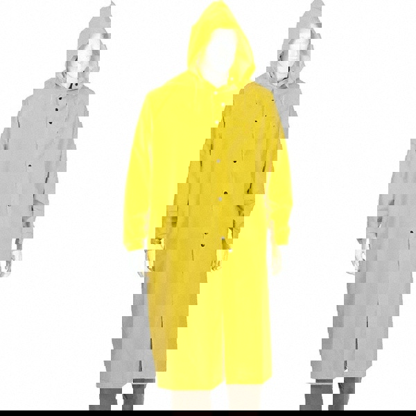 Rain Jacket: Size 3X-Large, Yellow, Polyester